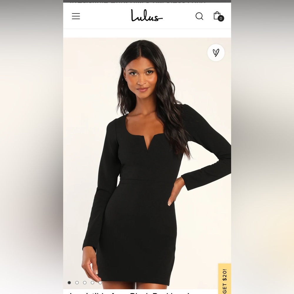 BRAND NEW Lulu’s backless mini dress.